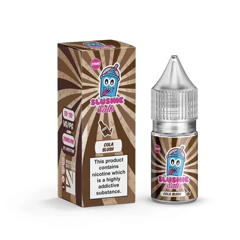 Cola Slush Nic Salt E-liquid by Slushie Salts 10ml