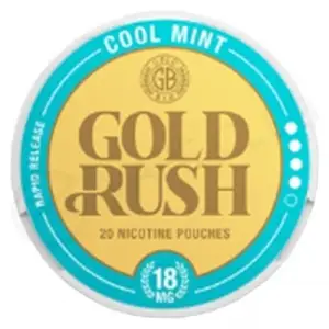 Cool Mint Gold Rush Nicotine Pouches by Gold Bar