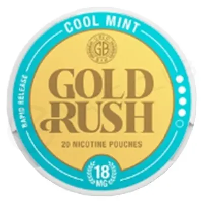  Cool Mint Gold Rush Nicotine Pouches by Gold Bar 