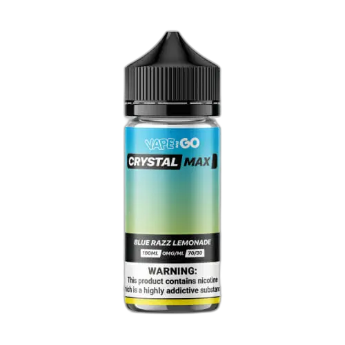 Blue Razz Lemonade Shortfill E-Liquid by Vape and Go Crystal Max 100ml