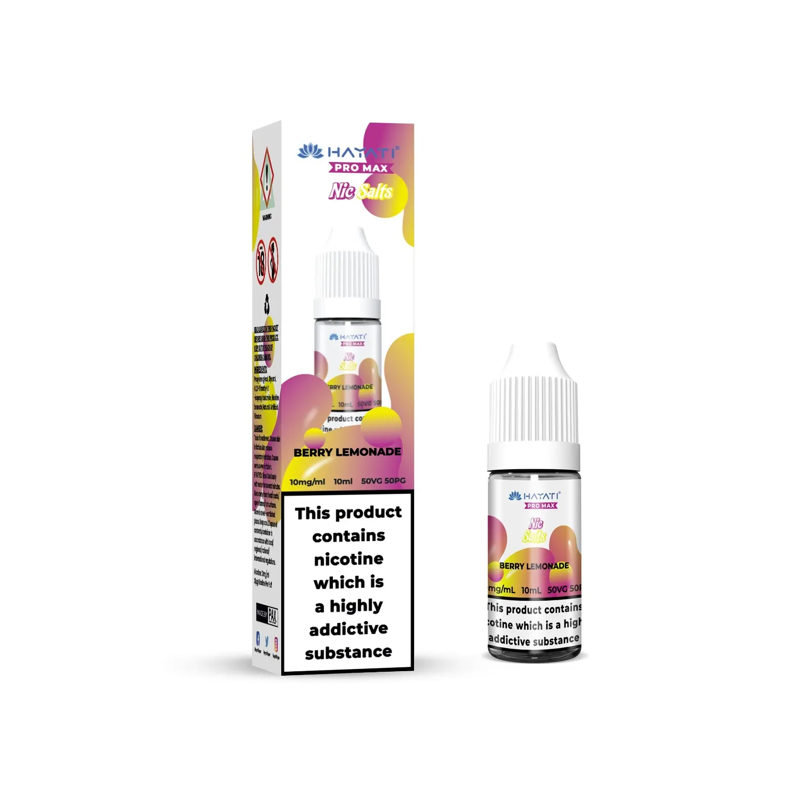  Berry Lemonade Nic Salt E-liquid by Hayati Crystal Pro Max 10ml 