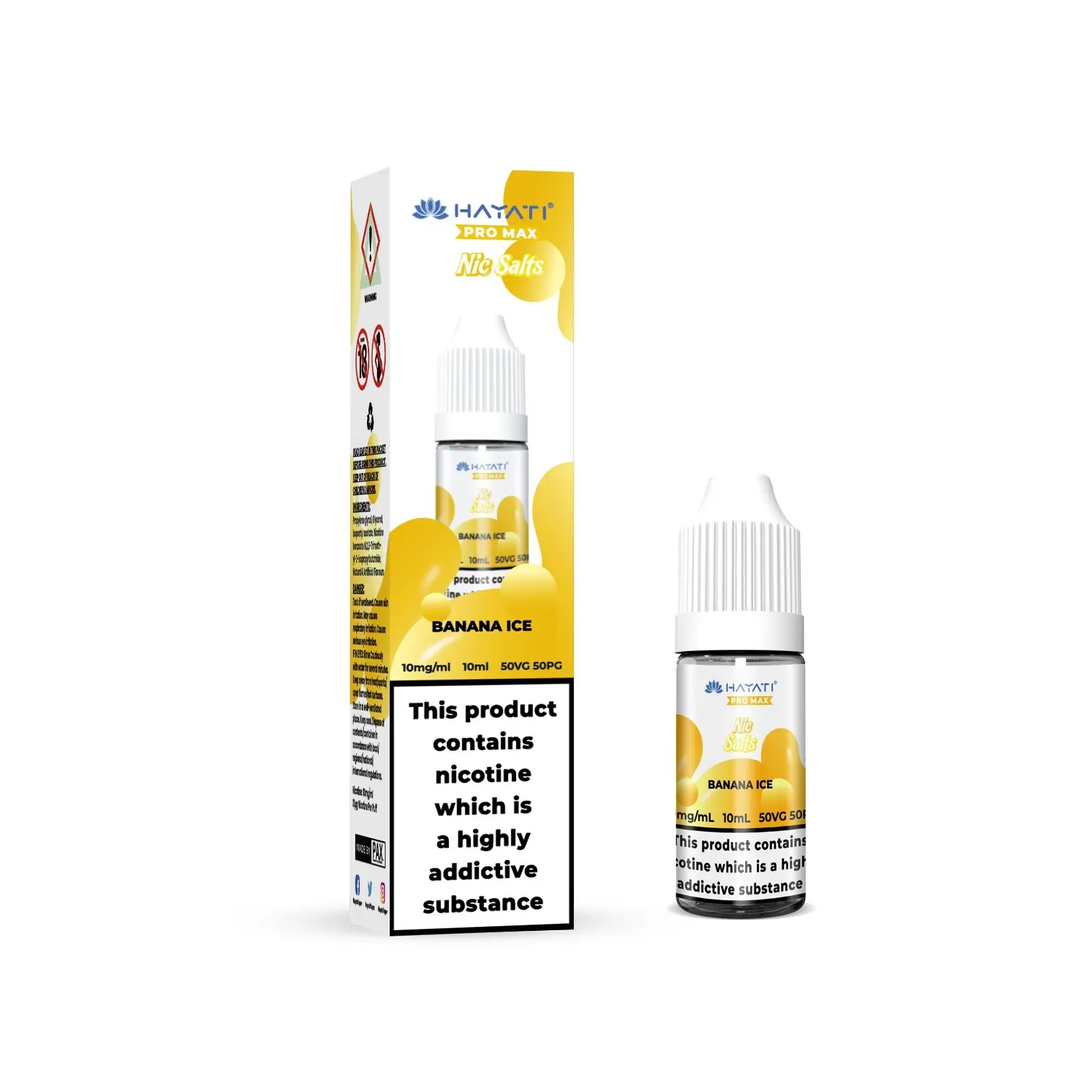 The Crystal Pro Max Nic Salts – Banana Ice – 10ml