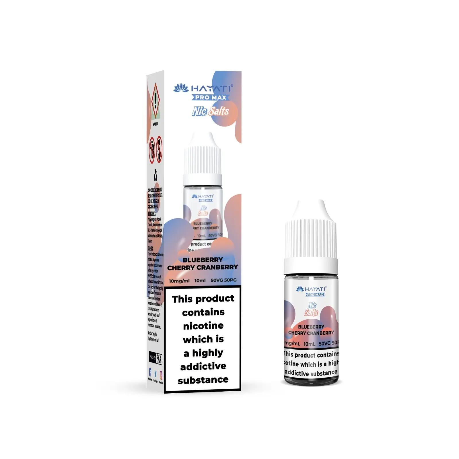 The Crystal Pro Max Nic Salts – Blueberry Cherry Cranberry – 10ml