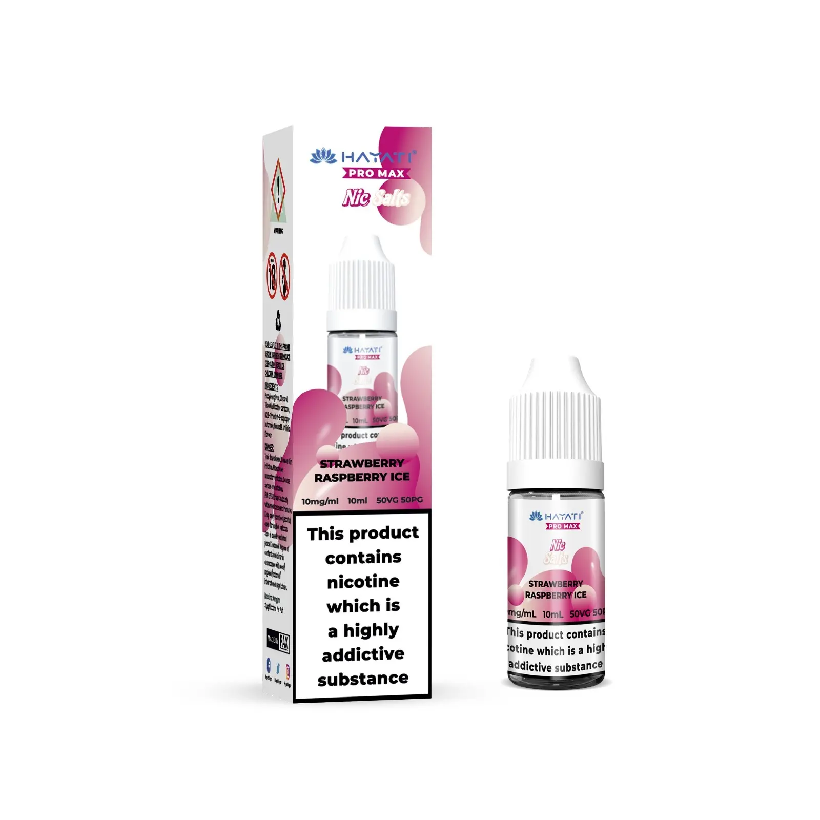 The Crystal Pro Max Nic Salts – Strawberry Raspberry Ice – 10ml