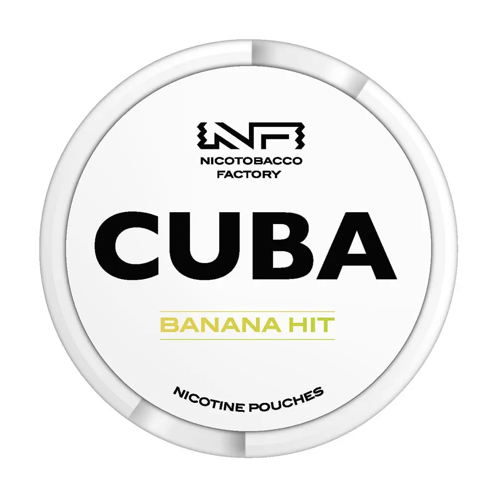 Banana Hit Nicotine Pouches Cuba White 16mg