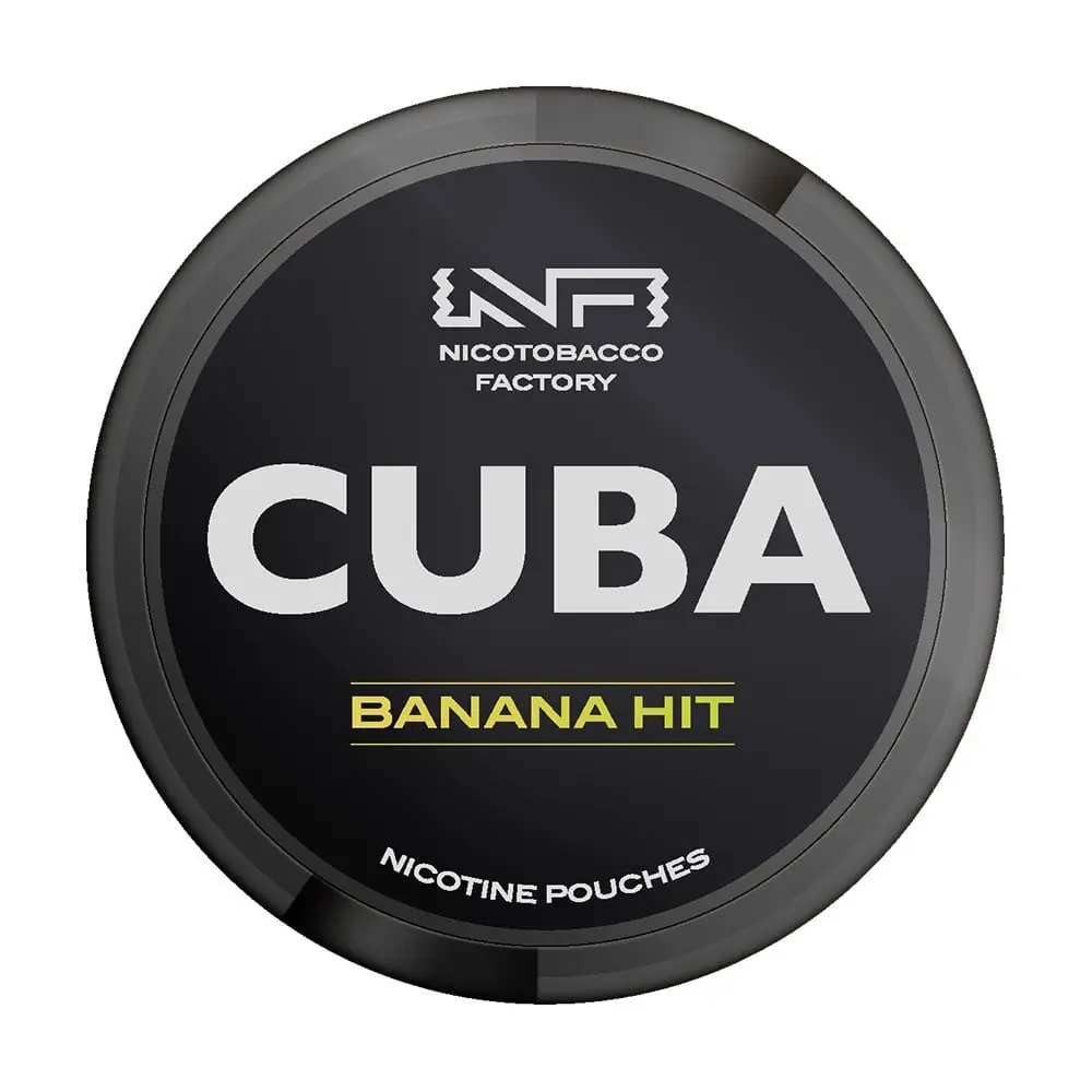  Banana Hit Nicotine Pouches 43mg by Cuba Black  | Pack of 25 