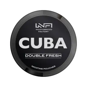 Double Fresh Nicotine Pouches by Cuba Black 43mg | Pack of 25