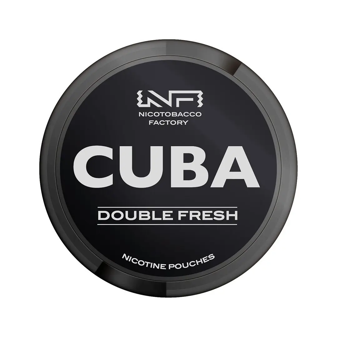  Double Fresh Nicotine Pouches by Cuba Black 43mg | Pack of 25 