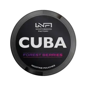 Forest Berries Nicotine Pouches by Cuba Black 43mg | Pack of 25