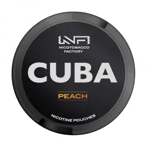 Peach Nicotine Pouches 43mg by Cuba Black  | Pack of 25