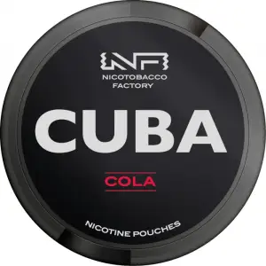 Cola Nicotine Pouches by Cuba Black 43mg | Pack of 25