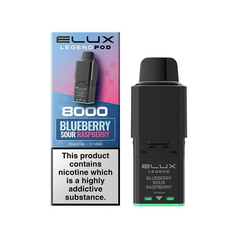 Blueberry Sour Raspberry Elux Legend 8000 Prefilled Pod