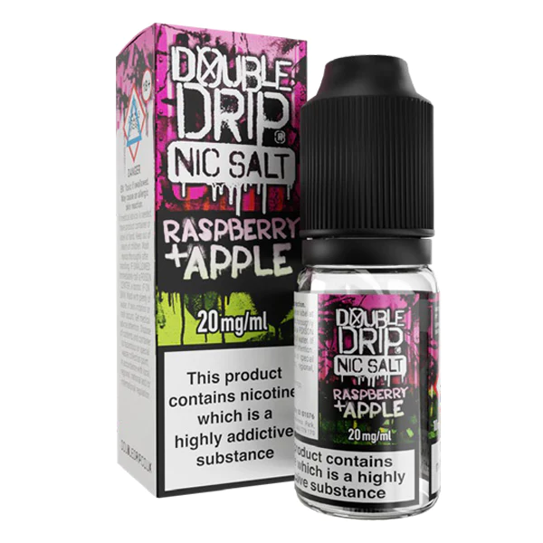  Raspberry Apple Nic Salt E-Liquid by Double Drip Salts 10ml 