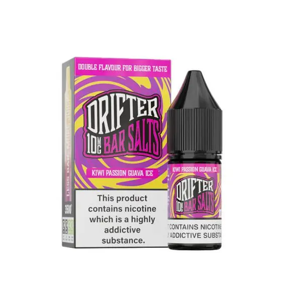 Kiwi Passion Guava Ice Nic Salt E-Liquid by Drifter Bar Salts 10ml