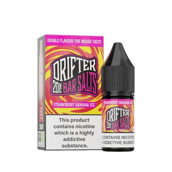 Strawberry Banana Ice Nic Salt E-Liquid by Drifter Bar Salts 10ml