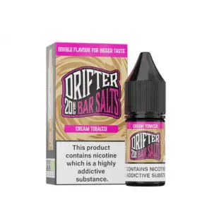 Cream Tobacco Nic Salt E-Liquid by Drifter Bar Salts 10ml