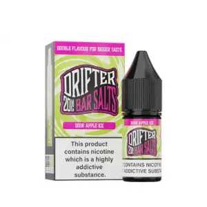 Sour Apple Ice Nic Salt E-Liquid by Drifter Bar Salts 10ml