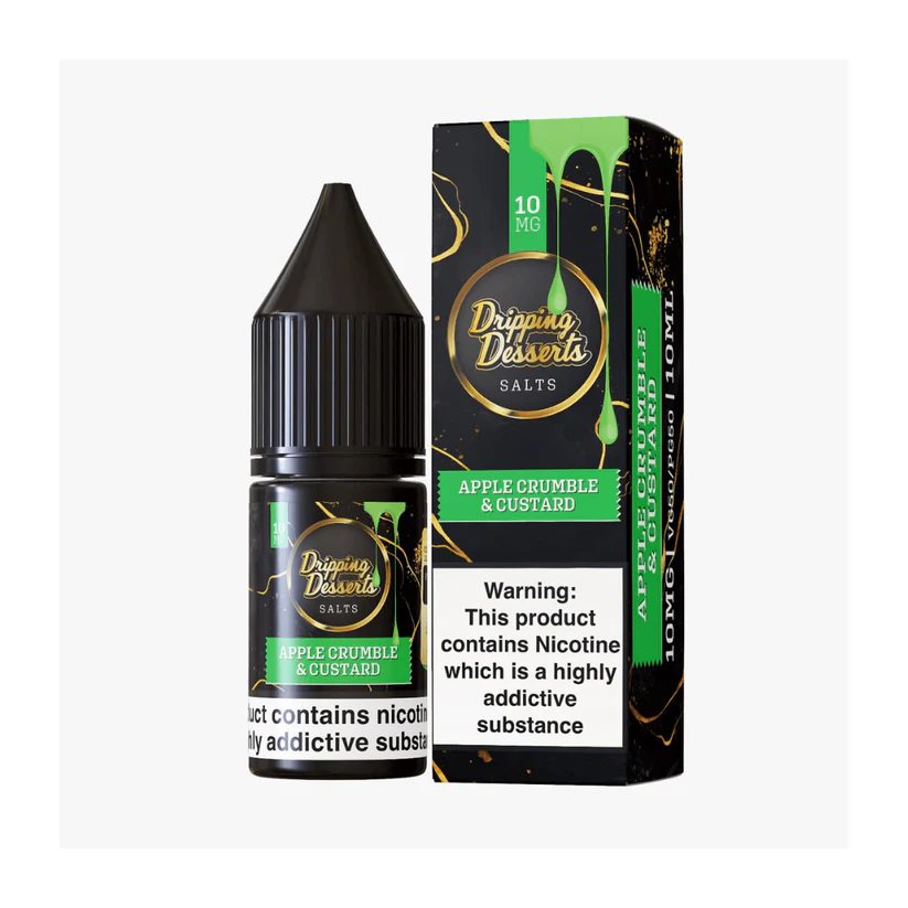 Apple Crumble  & Custard Nic Salt E-Liquid by Dripping Dessert 10ml