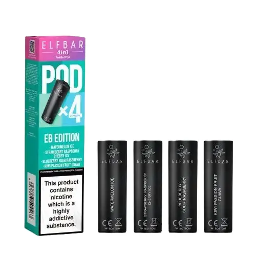 Elf Bar 4 in 1 Prefilled Pods (Pack of 4) | EB Edition