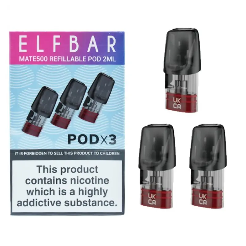 Elf Bar Mate 500 Pods - Refillable Only 4.99