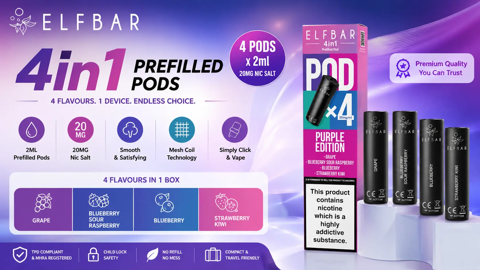 Elf Bar 4 In 1 pods
