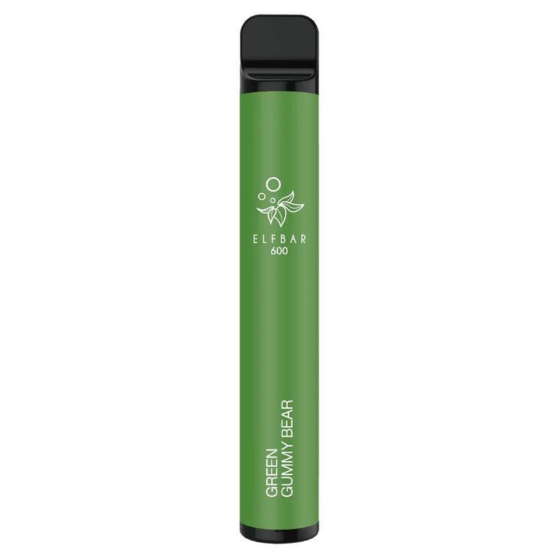 Green Gummy Bear Elf Bar Disposable Vape | 600 Puffs | 20mg