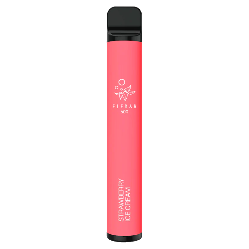 Strawberry Ice Cream Elf Bar 600 Disposable Vape | 20mg