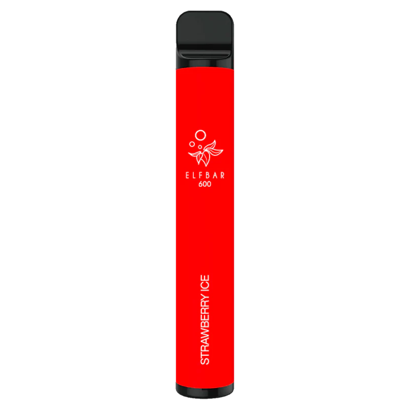  Strawberry Ice Elf Bar 600 Disposable Vape - 20mg 