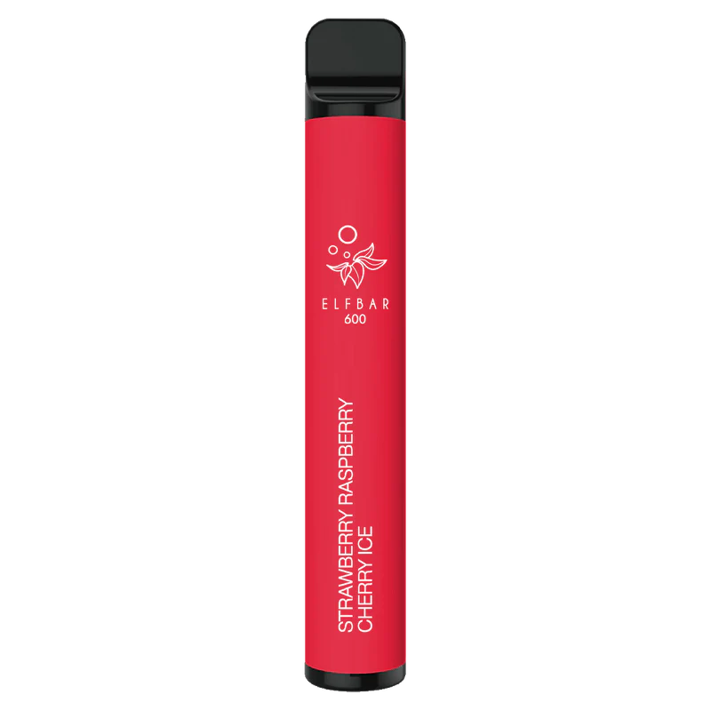 Strawberry Raspberry Cherry Ice Elf Bar 600 Disposable Vape | 20mg