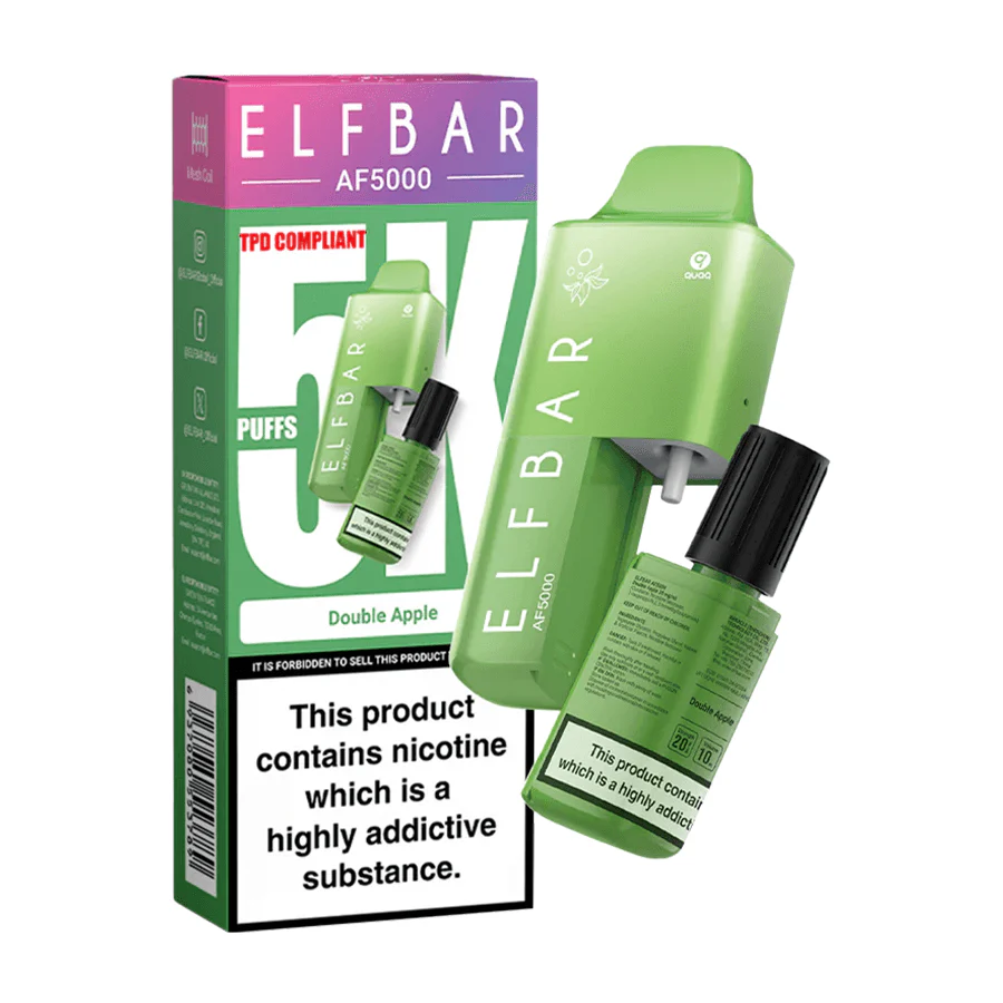 Double Apple by Elf Bar AF5000 Disposable Pod Kit