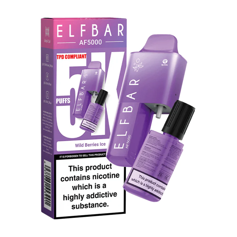  Wild Berries Ice by Elf Bar AF5000 Disposable Pod Kit 