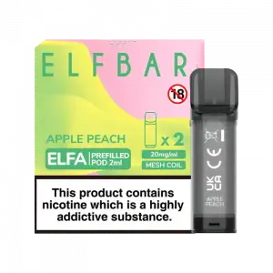 ELF BAR ELFA PRE-FILLED PODS (PACK OF 2) - Apple Peach