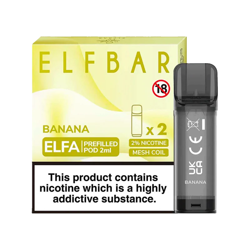 ELF BAR ELFA PRE-FILLED PODS (PACK OF 2) - Banana