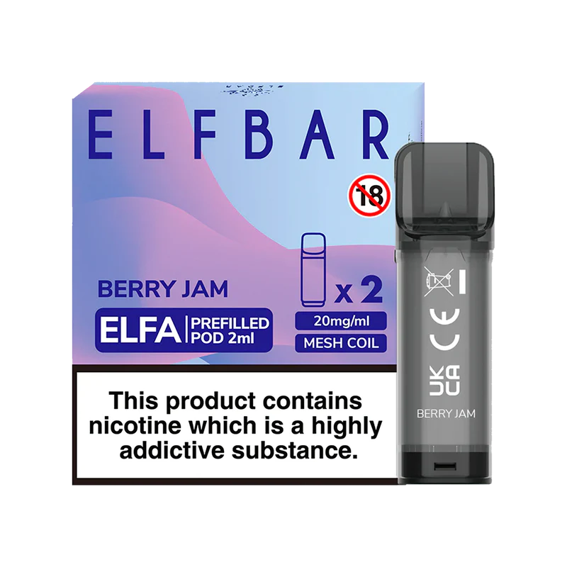 ELF BAR ELFA PRE-FILLED PODS (PACK OF 2) - Berry Jam