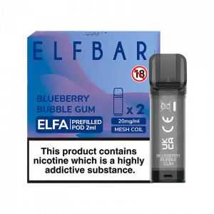 ELF BAR ELFA PRE-FILLED PODS (PACK OF 2) - Blueberry Bubble Gum