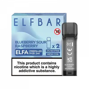 ELF BAR ELFA PRE-FILLED PODS (PACK OF 2) - Blueberry Sour Raspberry