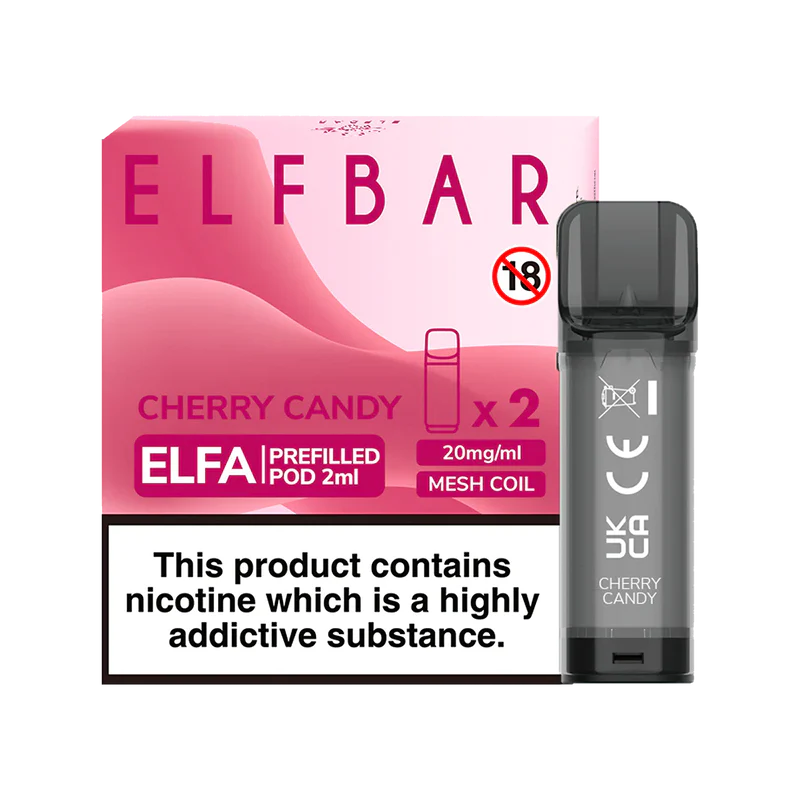 ELF BAR ELFA PRE-FILLED PODS (PACK OF 2) - Cherry Candy