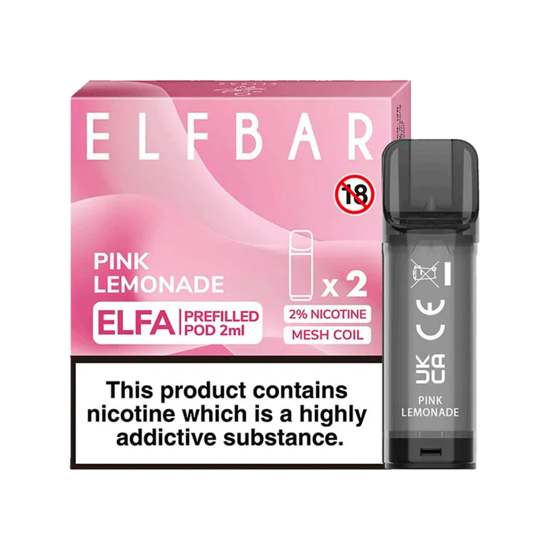 ELF BAR ELFA PRE-FILLED PODS (PACK OF 2) - Pink Lemonade