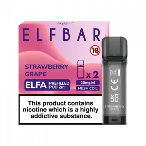 ELF BAR ELFA PRE-FILLED PODS (PACK OF 2) - Strawberry Grape