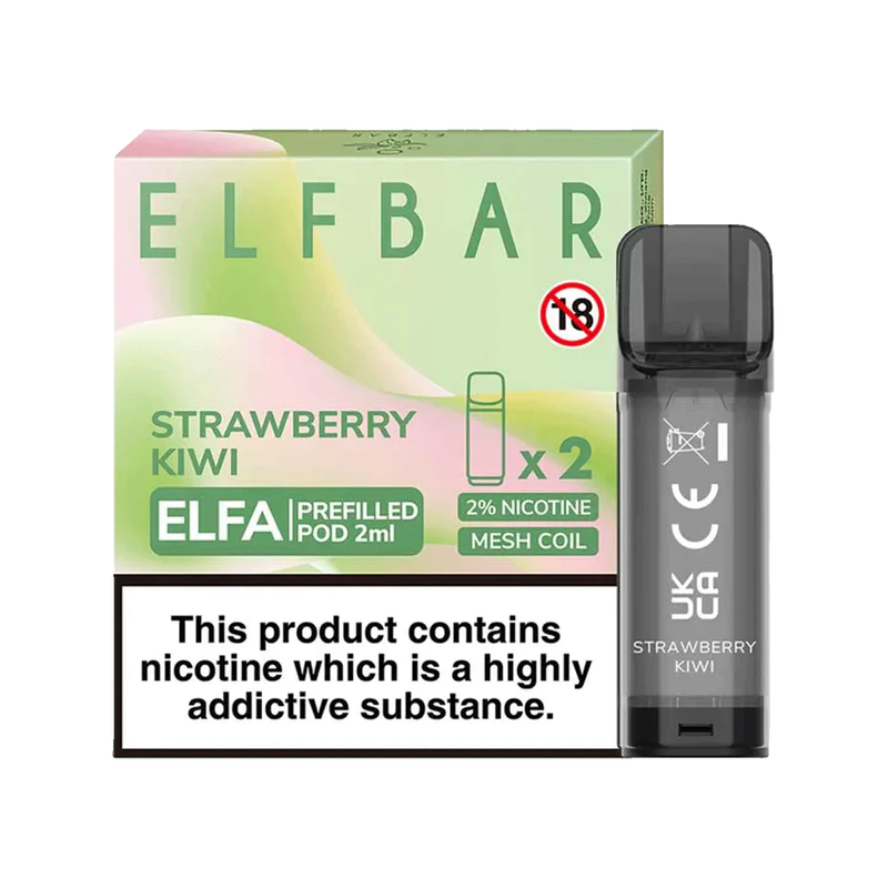 ELF BAR ELFA PRE-FILLED PODS (PACK OF 2) - Strawberry Kiwi