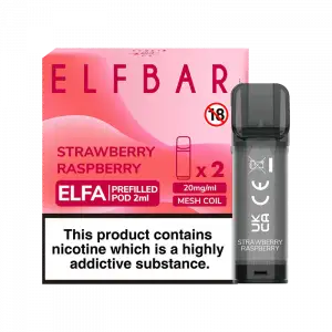 ELF BAR ELFA PRE-FILLED PODS (PACK OF 2) - Strawberry Raspberry