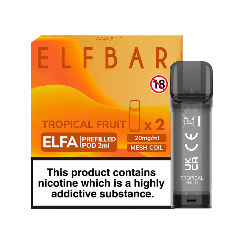  ELF BAR ELFA PRE-FILLED PODS (PACK OF 2) - Tropical Fruit 