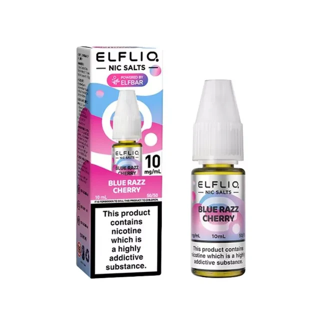 Blue Razz Cherry  Nic Salt E-Liquid by Elf Bar Elfliq Salts 10ml