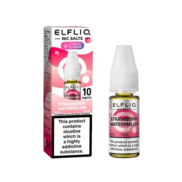 Strawberry Watermelon  Nic Salt E-Liquid by Elf Bar Elfliq Salts 10ml