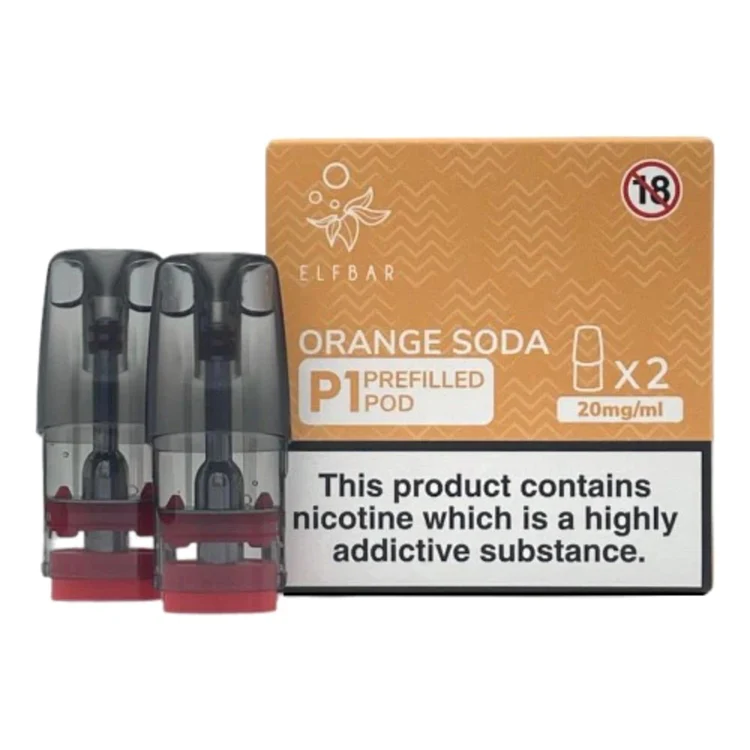 Elf Bar Mate P1 Prefilled E-Liquid Pods (Pack of 2) - Orange Soda