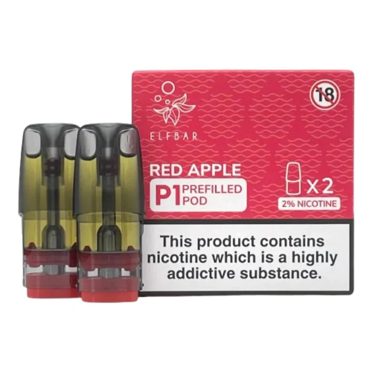 Elf Bar Mate P1 Prefilled E-Liquid Pods (Pack of 2) - Red Apple