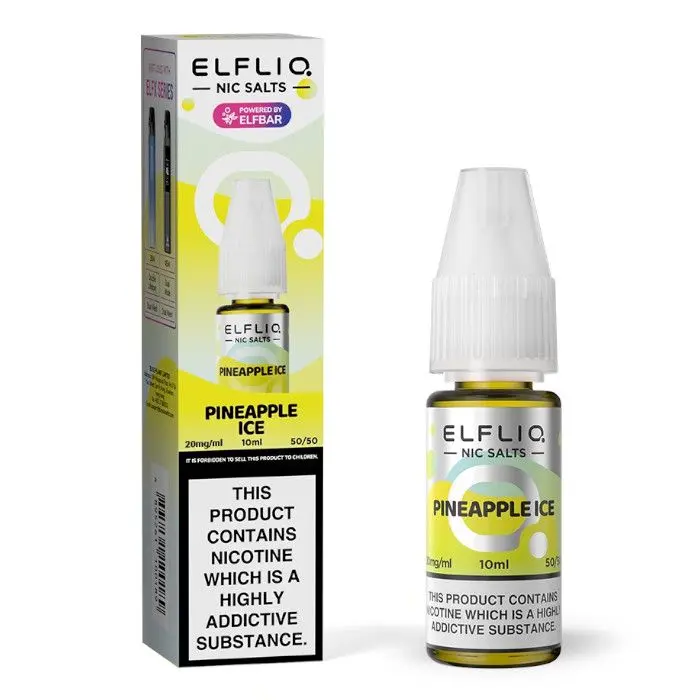 Pineapple Ice Nic Salt E-Liquid by Elf Bar Elfliq Salts 10ml 