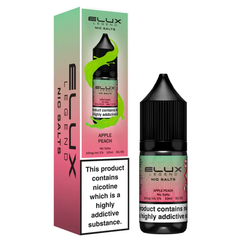 Apple Peach Nic Salt E-Liquid by Elux Legend 10ml