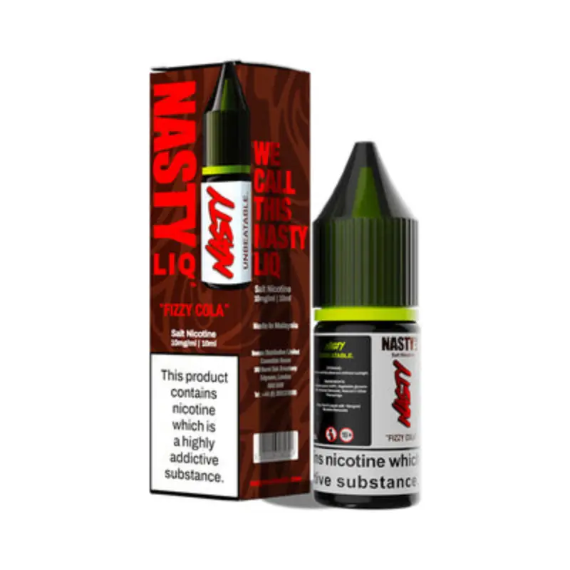 Fizzy Cola Nic Salt E-Liquid by Nasty Liq 10ml