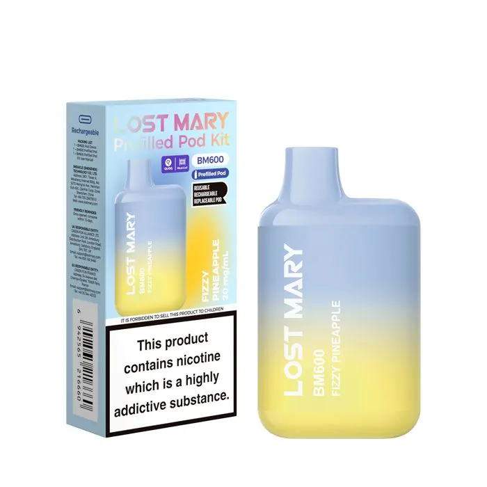 Fizzy Pineapple Lost Mary BM600 Prefilled Pod Kit